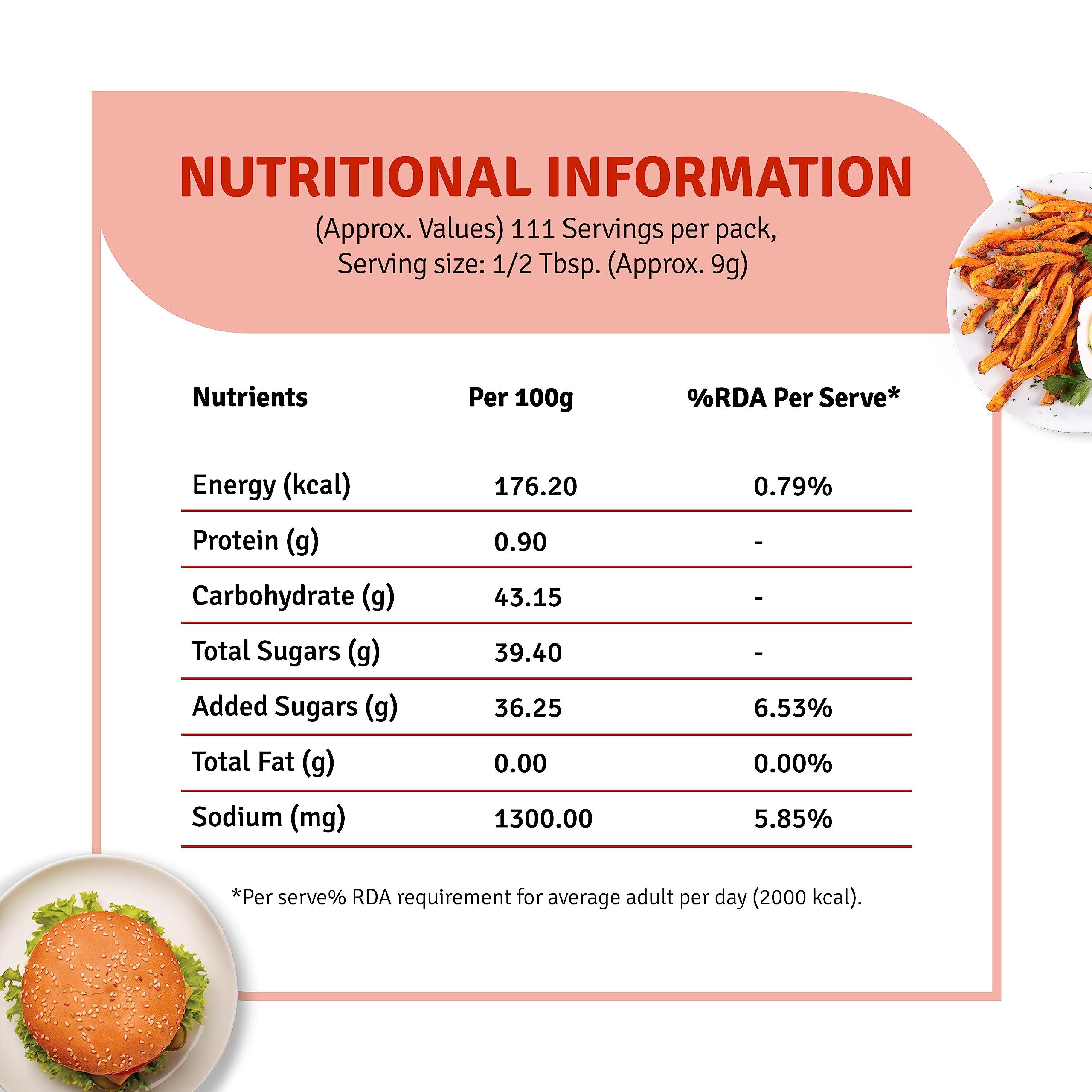 VEEBA Veeba Truly Tomato Ketchup (1kg) | No Added Preservatives | No Added Colour & Flavour | Non-GMO | Quality Tomato Ketchup I 100% Vegetarian