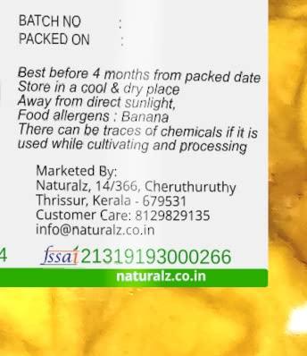 Naturalz Naturalz Kerala 4 Cut Banana Chips Made In Coconut Oil - 400 Gm