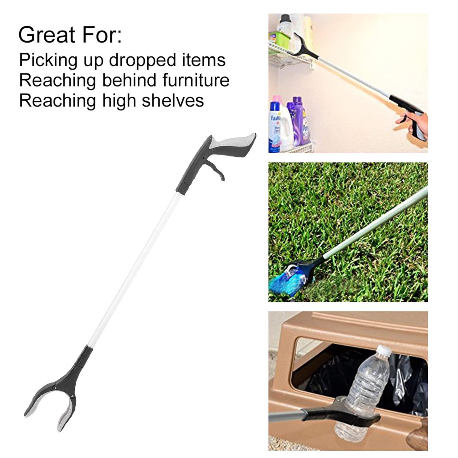 Pinsofy Reacher Grabber Tool, Rotating Gripper, Anti Slip Design Wokers for Wheelchair for Disabled Old Man