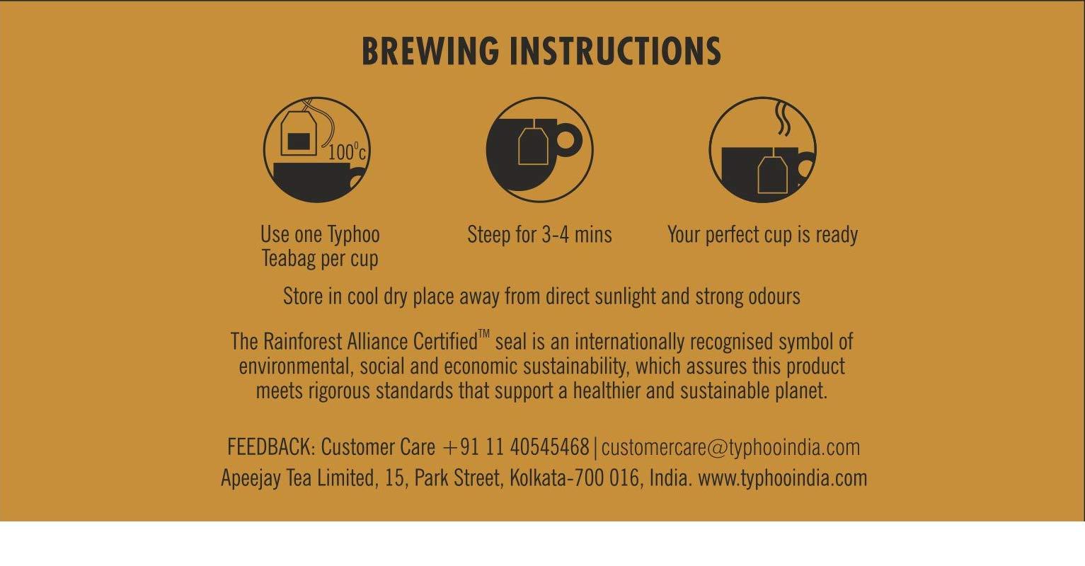 Ty-phoo Typhoo Delicious Masala Tea Bags Enriched with Cardamom, Nutmeg, Clove & Cinnamon, 25 Tea Bags & Typhoo Classic Assam Tea, 100 Tea Bags