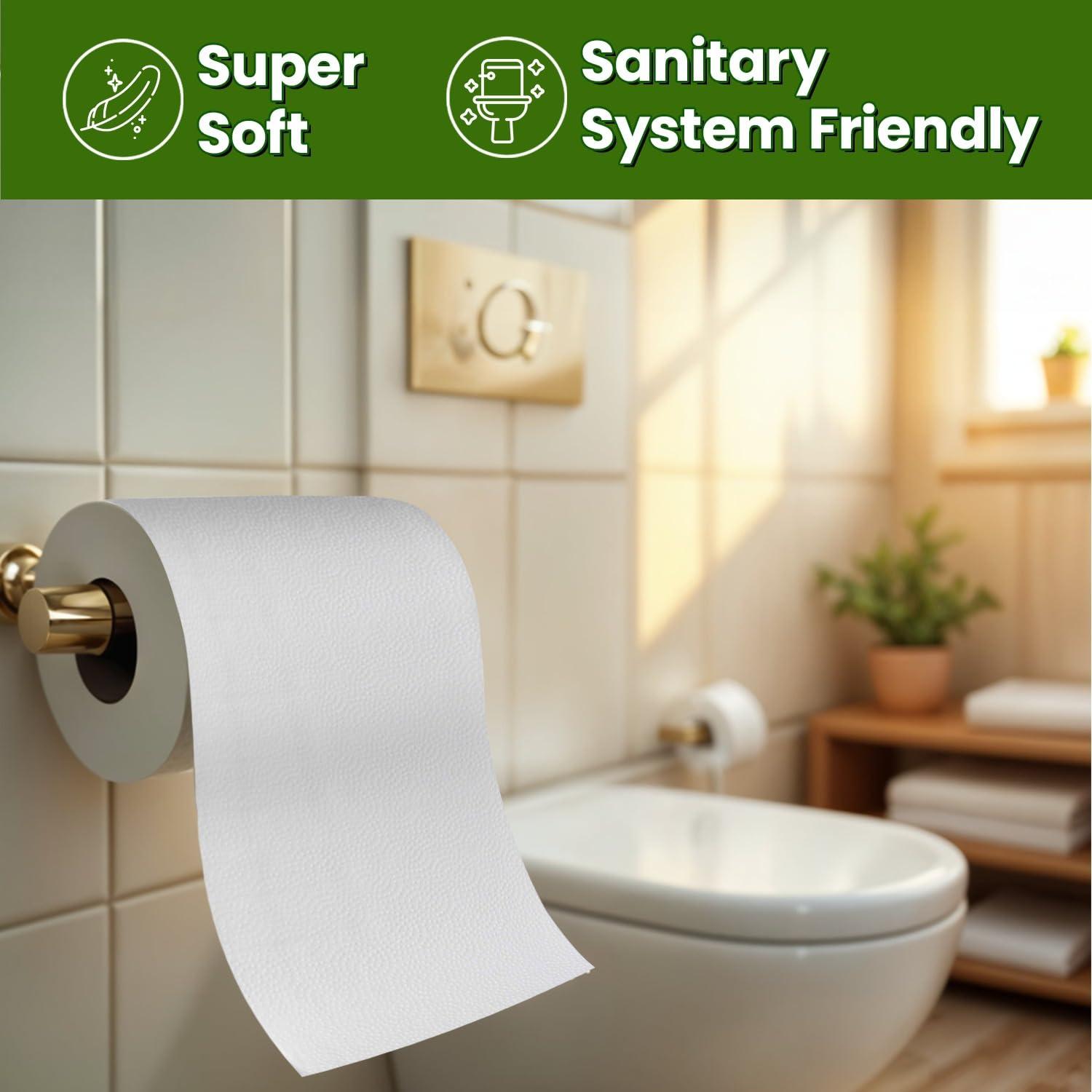 KRESSA Kressa Savvy 2 Ply Toilet paper Roll | 6 Rolls Per pack | Total 18 Rolls 3240 Pulls (Pack Of 3)