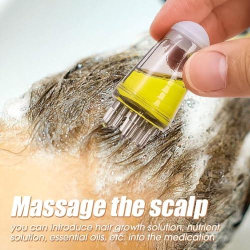 Xenos Xenos Hair Oil caps, Scalp Applicator Comb, Ball Root Comb applicator Bottle Scalp Massager Hair Growth Hair Massager for Hair Growth