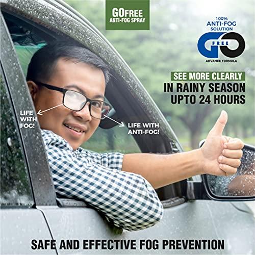 GOFREE GOFREE Anti-Fog Spray Kit With Cleaning Cloth For Spectacles, Glasses, Camera Lens Patented & Advanced Formula Solution (30 ML) Effective Up to 24 Hrs - (Pack Of 2)