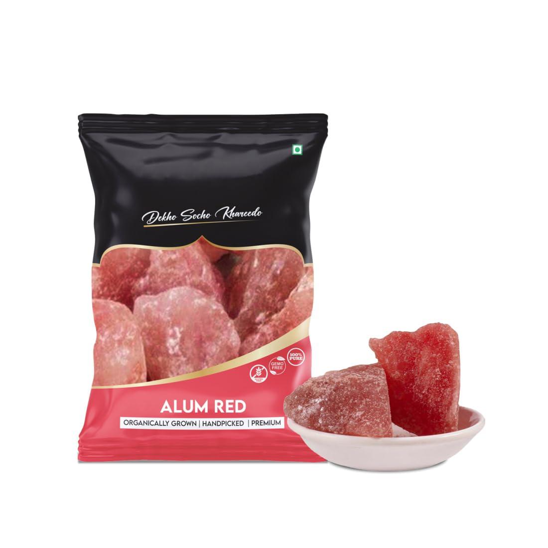 ROLIMOLI ROLIMOLI Red Alum Stone Fitkari Block A Natural Aftershave with Antiseptic Properties (Red, 200)