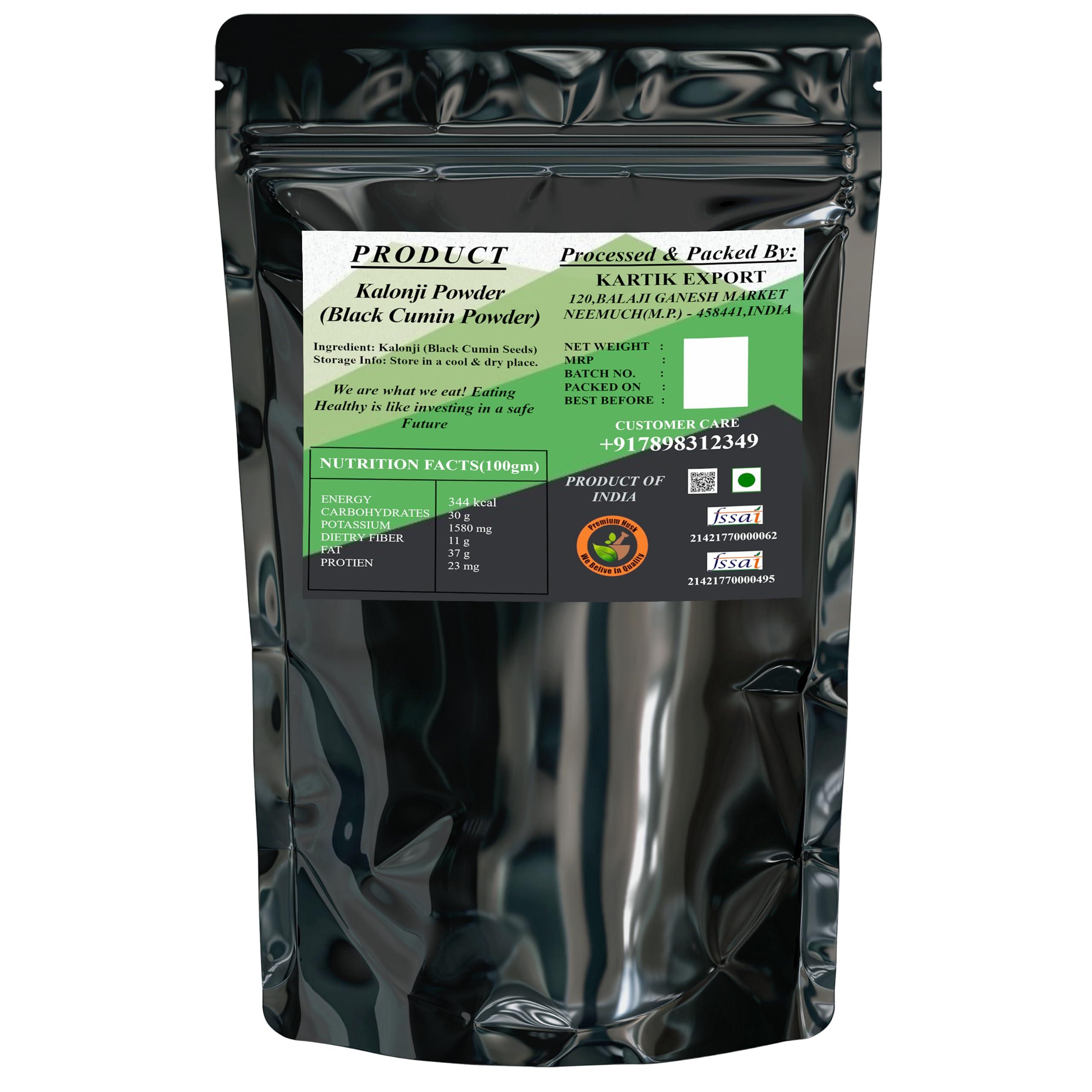 Kartik Export Kartik Export Kalonji Powder for Eating | Black Seed Powder 400g, Natural & Pure