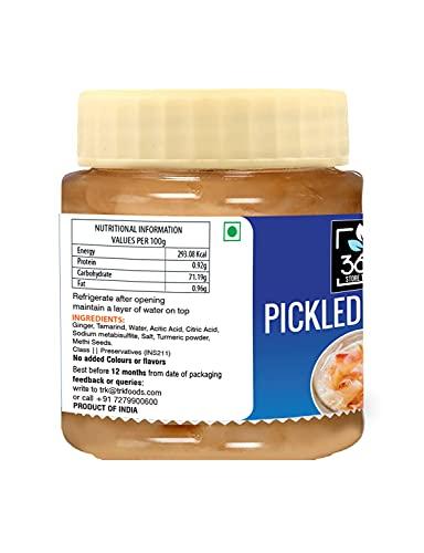 365 STORE TO DOOR 365 STORE TO DOOR Ginger Pickle, 500g | Adrak Ka Achaar | Without Oil | Homemade, No Preservatives, No Oil | 100% Pure & Hygiene | Ready to Eat
