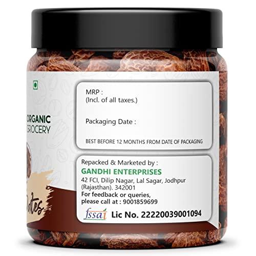 Organic Grocery Organic Grocery Black Khajoor,Dry Black Dates - 200 Gms. Sukha Khajoor (Kala Chuara), Khajur Dry Fruit, Khajoor Dates | Jar Pack Diwali Celebration gift pack hamper