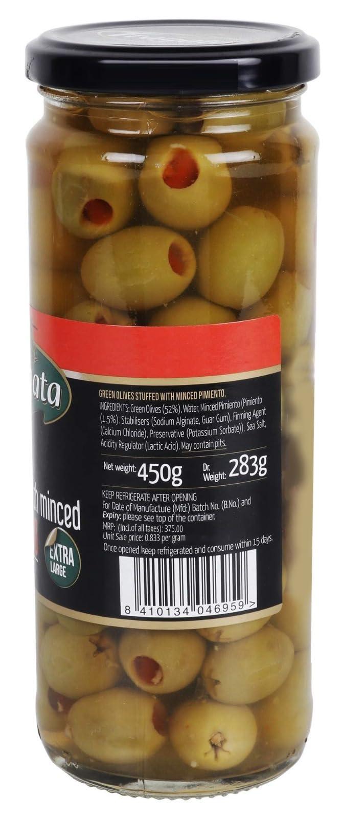 Fragata Fragata Green Olives Stuffed with Minced Pimiento 450g