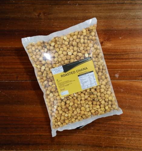 Timeless Food Timeless Food : Roasted Chana Without Skin 200 gm | Bhuna Chana | Roasted Chickpeas