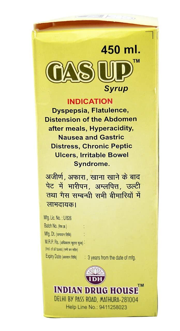 I D H IDH Gasup Syrup - Correct Digestion & Relieve Distension | Syrup for Gas & Bloating | 200 ml. x 3 (Pack of 3)