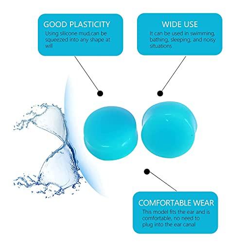 James 6 Pairs Ear Plugs for Sleeping Soft Reusable Moldable Silicone Earplugs Waterproof Swimming Earplugs Noise Cancelling Ear Plugs for Adults Kids Ear Plugs for Swimming Sleeping Snoring Studying