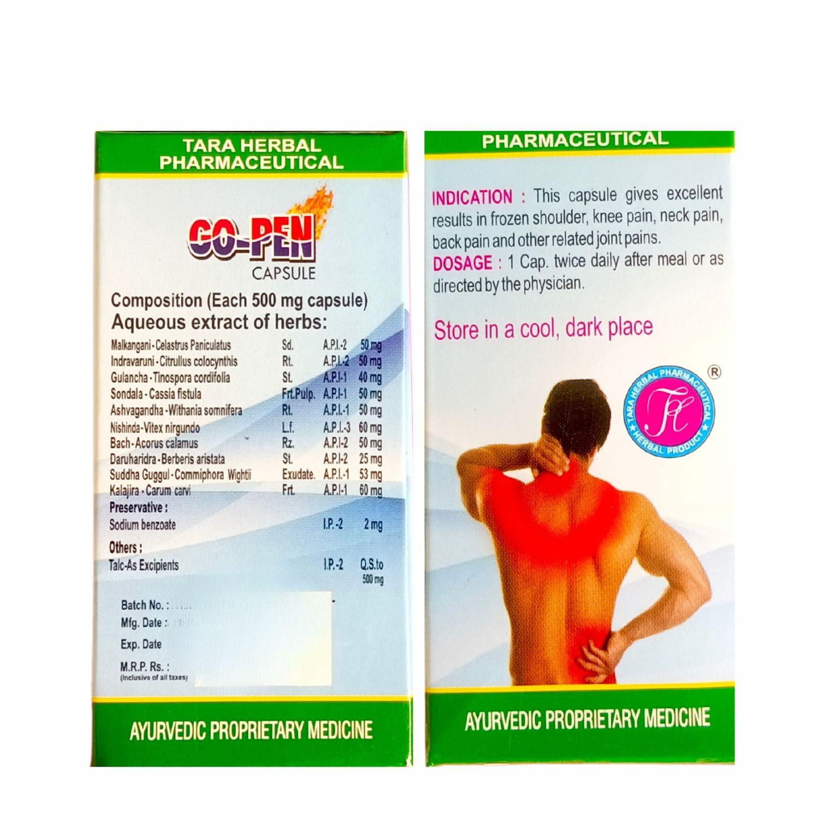 HERBSHD Ayurvedic Osteo Relief Oil & Go-Pen Capsule | 100ml & 30 Capsule | Combo Pack