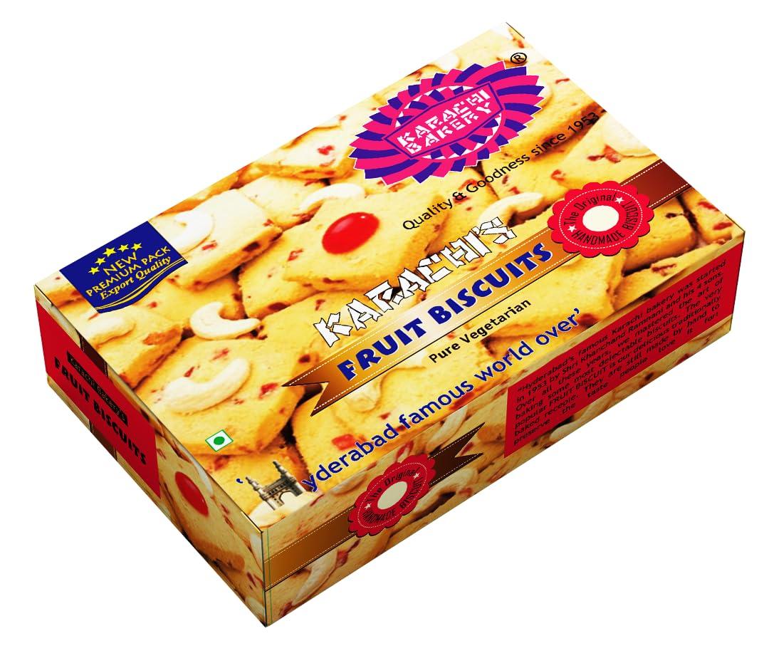 Karachi Bakery Karachi Bakery Fruit Biscuits, 800g ( Pack of 2, 2 X 400 grams )