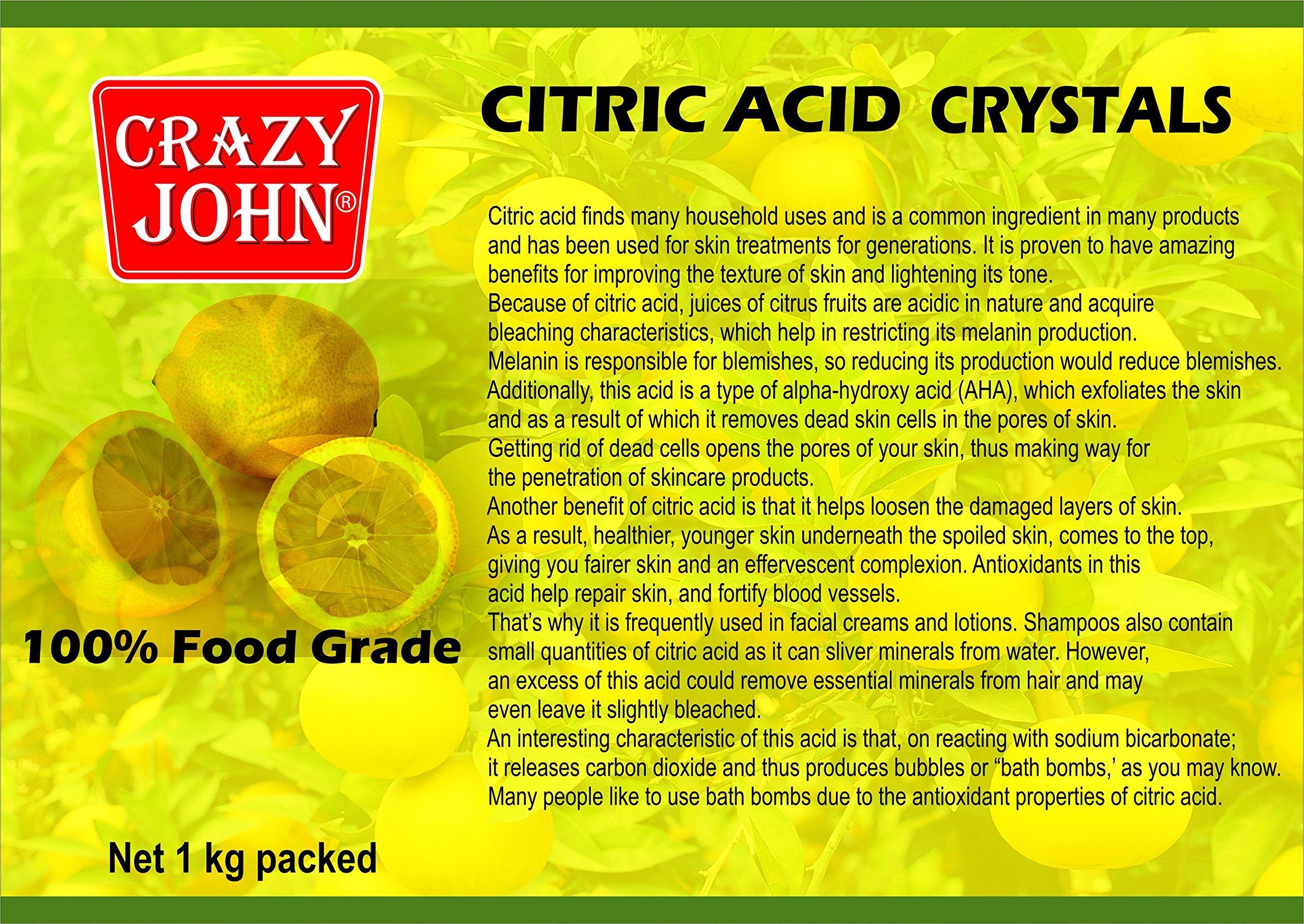 CRAZY JOHN CRAZY JOHN Citric Acid Powder (1kg Pack)