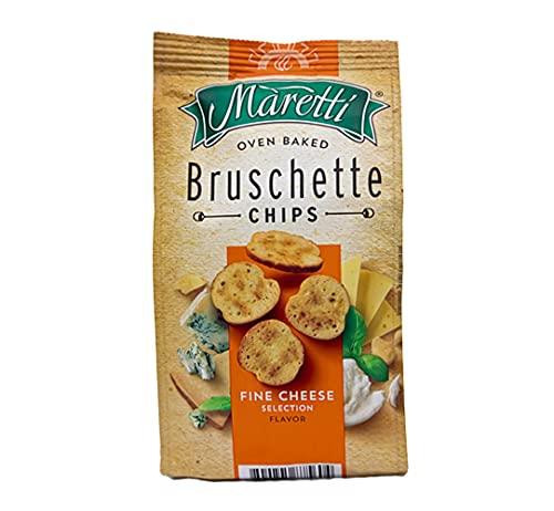Maretti Maretti Oven Baked Bruschette Chips Fine Cheese Selection, 70 grams
