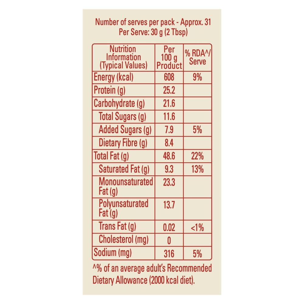 Kissan Kissan Creamy Peanut Butter | High Protein Unsweetened Peanut Butter| With Perfectly Roasted Peanuts | Natural Peanut Butter | Gluten Free, 920 g