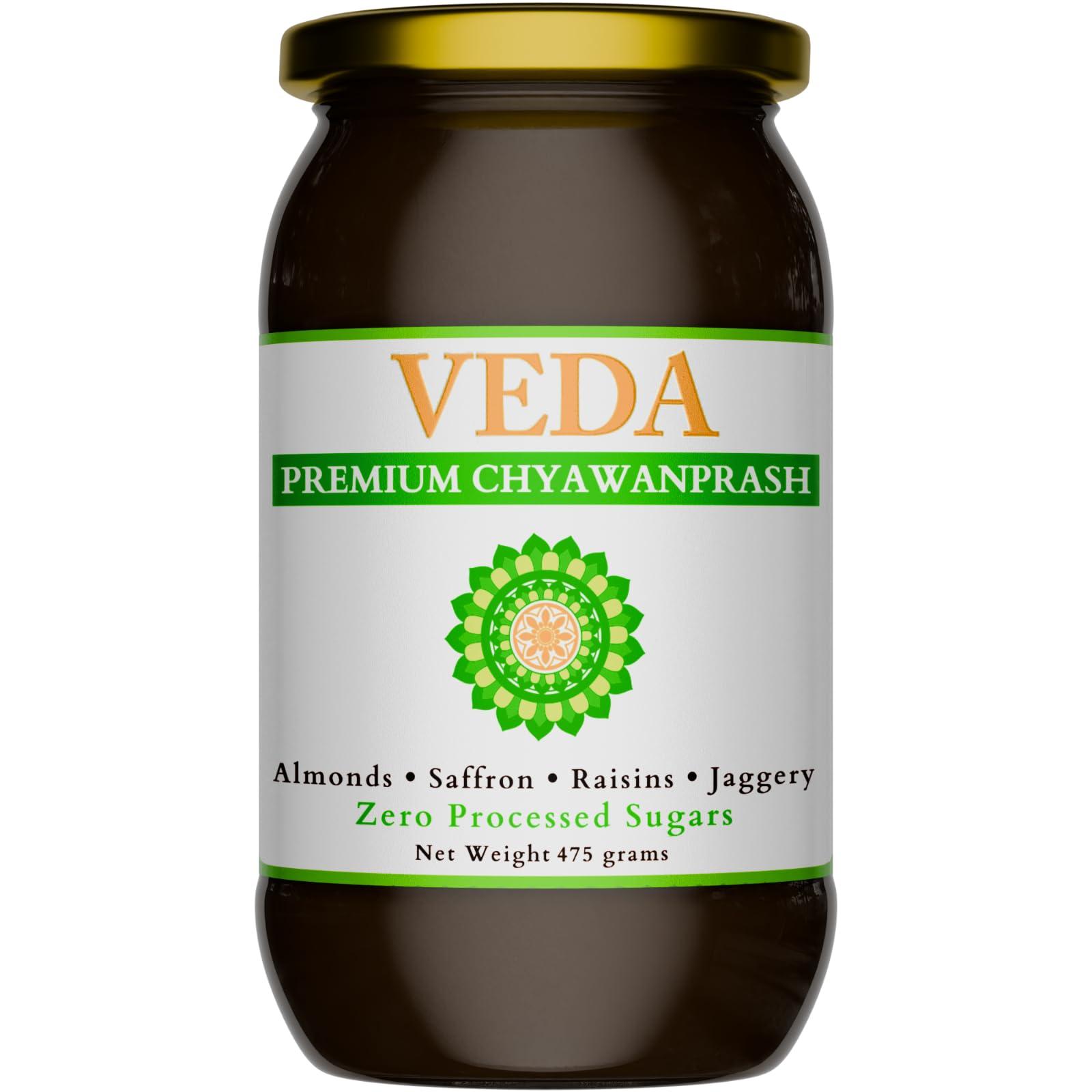 VEDA Veda Premium Chyawanprash - Jaggery Based Sugar Free Chyawanprash | 475 Gms | Enriched with Almonds & Saffron