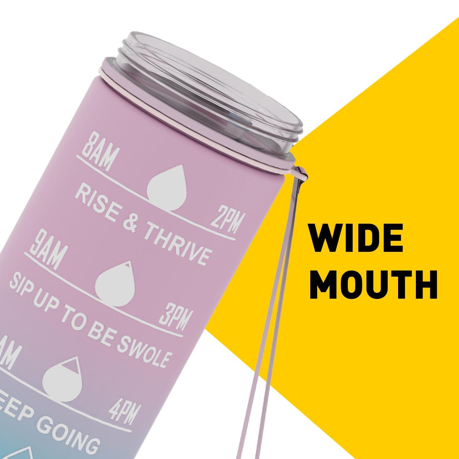 MuscleBlaze MuscleBlaze Sipper Bottle for Adults & Kids, BPA-Free & Leakproof (Tropical Pink, 1 Litre)