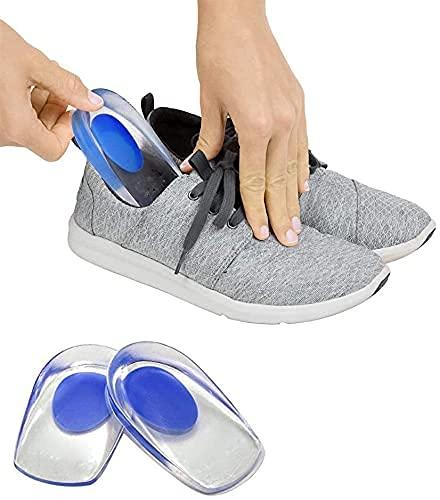 Perriha Fashion Perriha Fashion Combo | Gel Heel cups Silicon Heel Pad for Heel Ankle Pain | Heel Pads Snugs for Shoe Too Big Men Women | 1*Pair (BLUE HEEL)