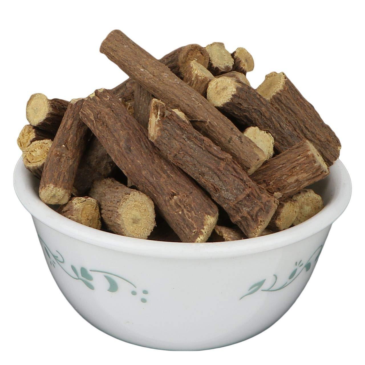 A D FOOD AND HERBS A D Food & Herbs Organic Mulethi | Licorice | Yashtimadhu | Glycyrrhiza Glabra Dried Roots ( 200 GMS )