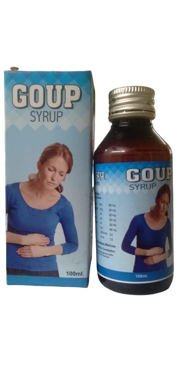 Generic Goup Syrup 100 ml combo pack of 2, Amar Pharmacy Ayurvedic Medicine For Stomach Pain, Constipation And Indigestion, Medicine for Stomach, 100 ml Pack of 2