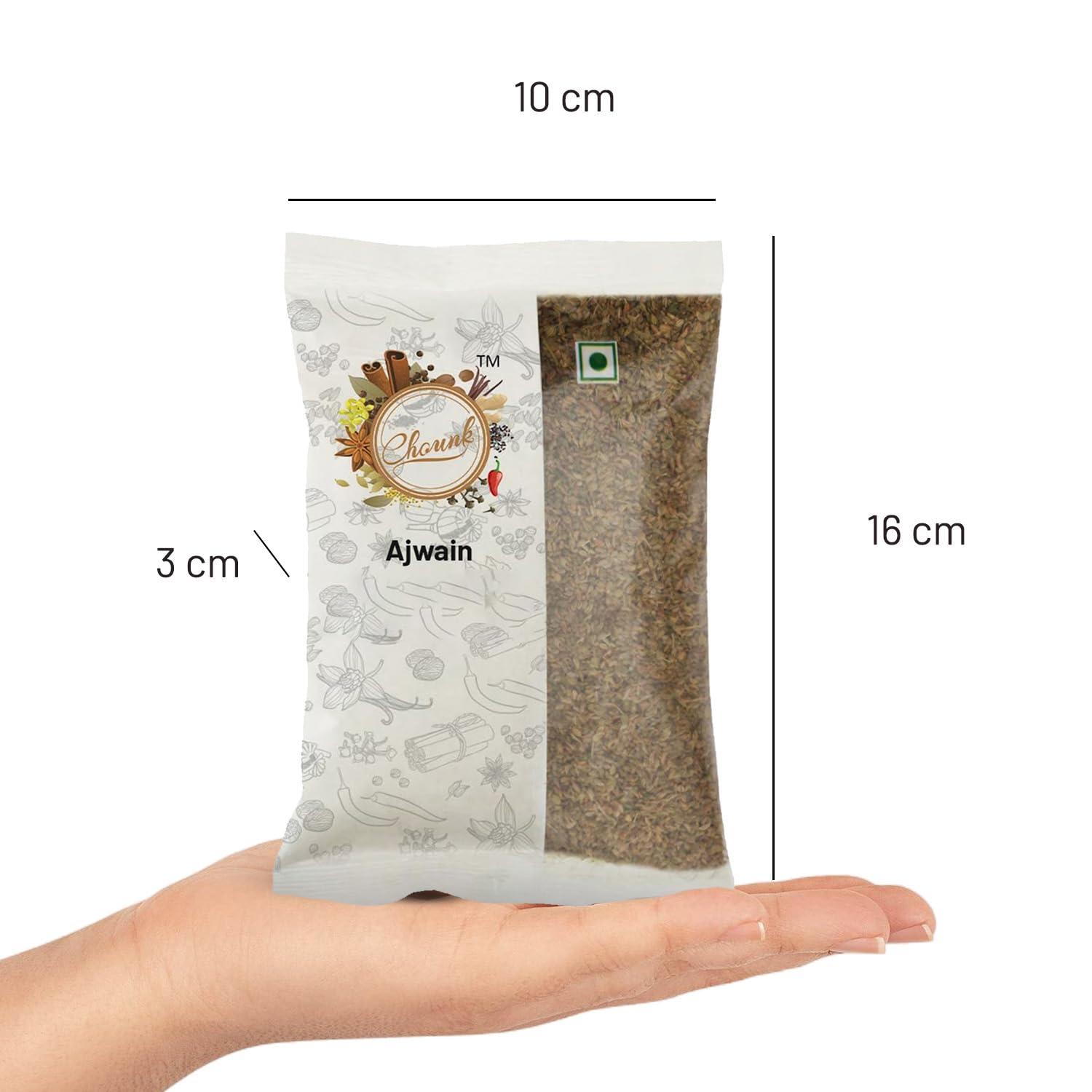 Chounk Chounk Ajwain Seeds/Carom Seeds/Fresh Ajwan/ - 200g (2 X 100g) | Ajowan | Rich & Strong Flavour | Used in Cooking | Vaamu Seeds