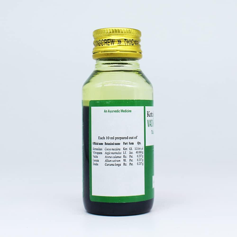 Golden Oldie Herbs Golden Oldie Herbs Vachalasunadi Kera Tailam-50Ml,(Pack Of 4),Of Arya Vaidya Sala Kottakkal