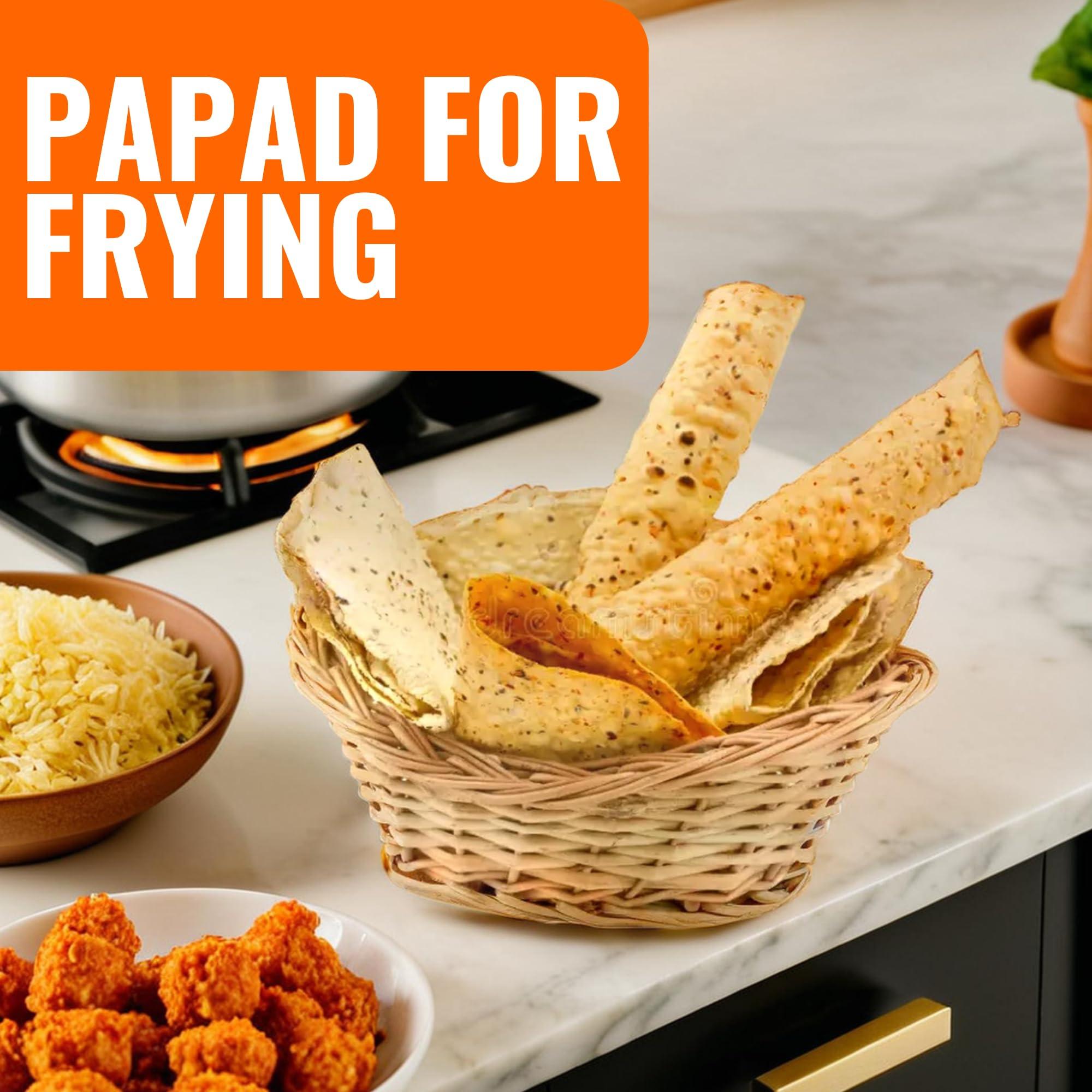 Balasa Balasa Chorafali + Mathiya + Fafda Papad 600 Gms - COMBO (Pack of 3) Indian Snack Papad/Pappadam/Appalam