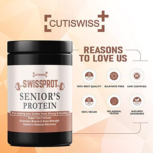 CUTISWISS CUTISWISS Protein Powder Supplement for Senior Citizens | Protein Powder for Elders, 40+ & Old Age Men & Women (360 Gm)