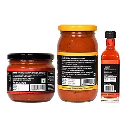 Habanero Habanero Spicy Pasta Sauce TomatoSalsa andHot Sauce l 755G l Non-GMO| Gluten Free l 100% Vegan and Natural Ingredients l Perfect as Salad Dressing l Tomato sauce replacement l Made with sun ripened tomatoes and fresh onions| Add to pizza sauce for ex