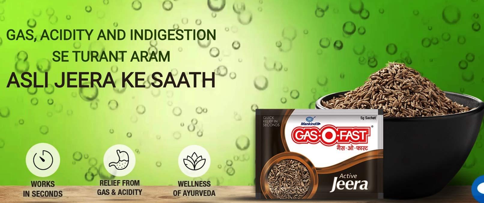 Mankind Mankind Gas-O-Fast Active Jeera Sachet (40)