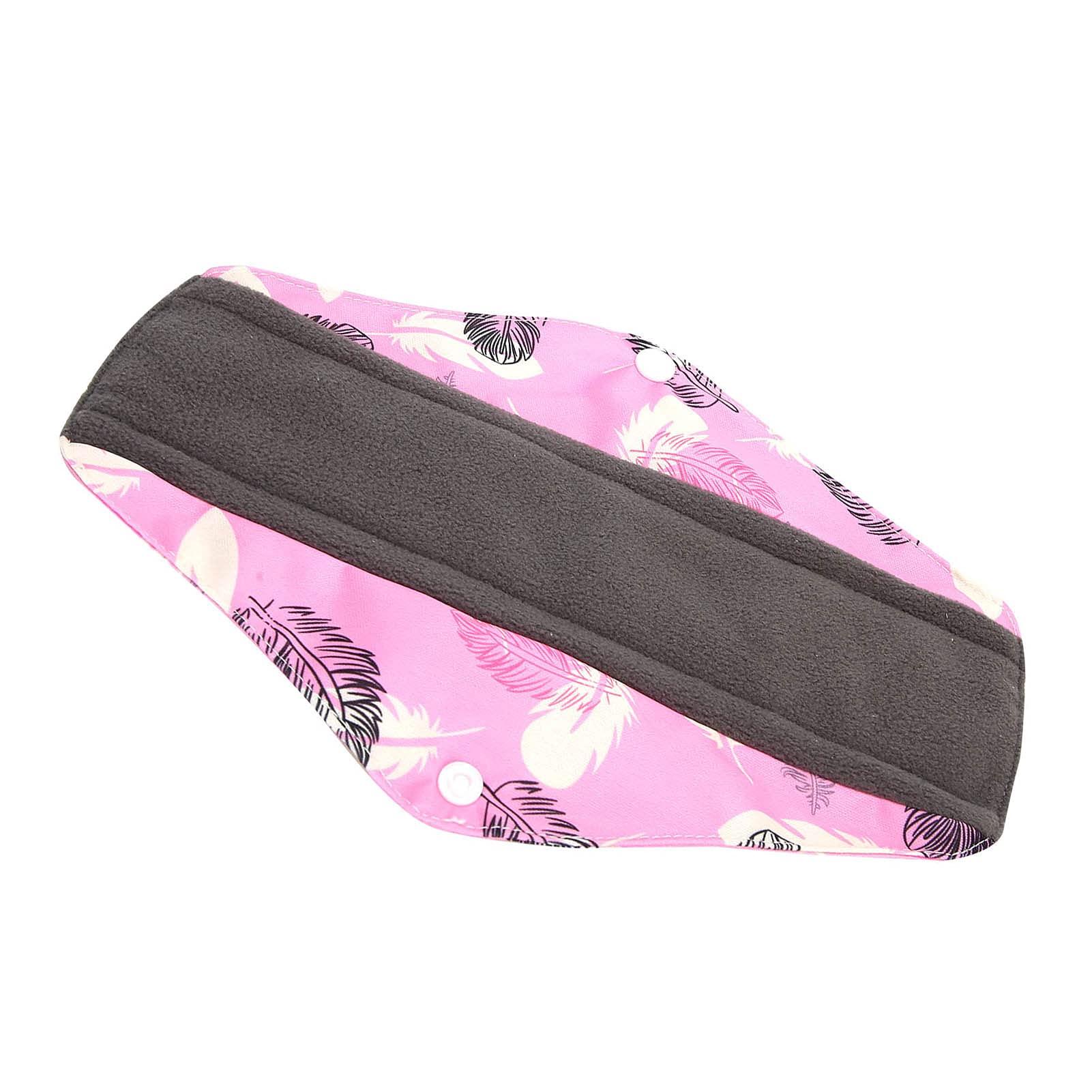 METW Cloth Pads Menstrual, Highly Breathable Skin-Friendly Super Soft Fabric Cloth Menstrual Pads Washable for Women for Menstruation(M Code)