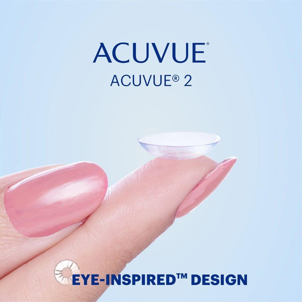 ACUVUE ACUVUE 2 - Two Week Reusable Contact Lenses (-9, Clear, Pack of 6 lenses) | From Johnson&Johnson