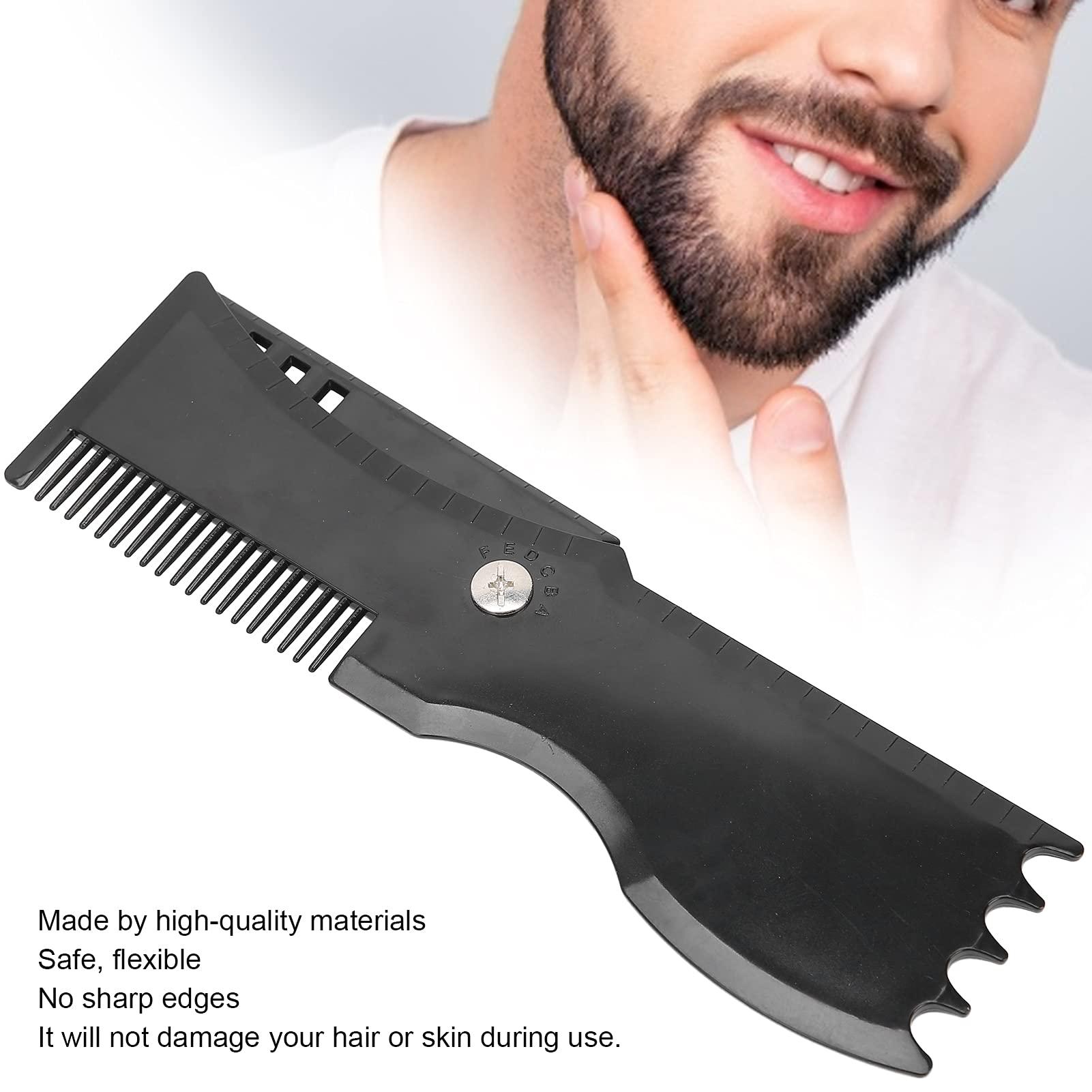 Socialme Beard Lineup Tool, Goatee Shaving Template Compact Design Ergonomic Shape 360 Degree Rotation for Beard Styling