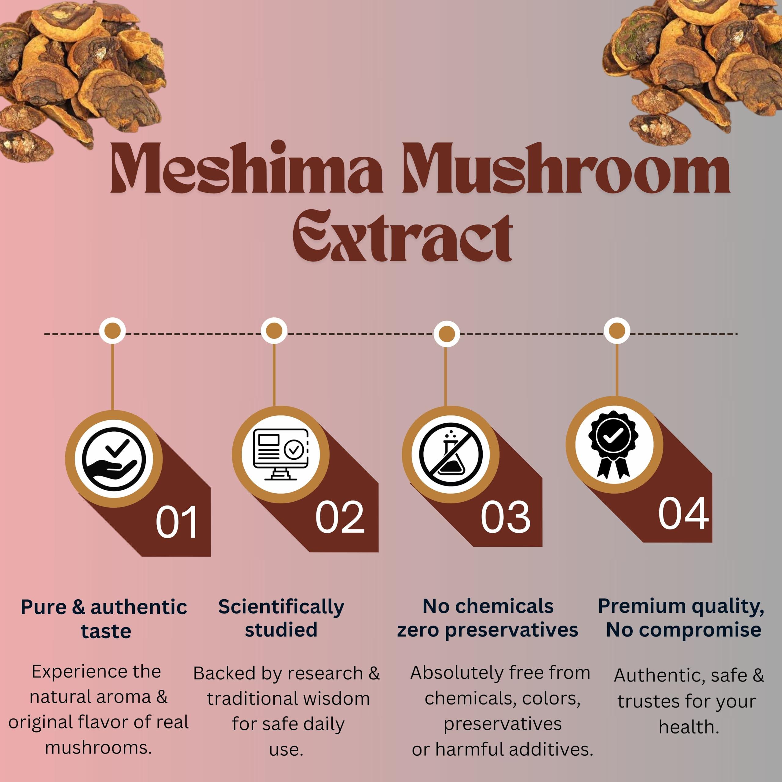 Miracles Mushroom Miracles Mushroom Meshima Mushroom Extract Powder,Immune Support, Anti-Inflammatory & Antioxidant, Strength 2:1, 55 Servings (110 gm)