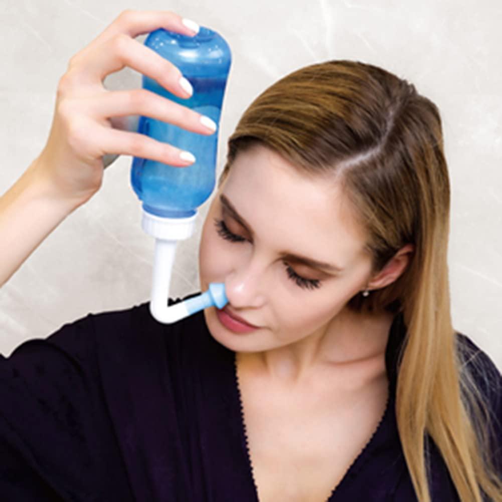 BowieMall BowieMall Neti Pot 500 ML Sinus Rinse Bottle Nose Wash Cleaner Pressure Rinse Nasal Irrigation for Adult & Kid BPA Free