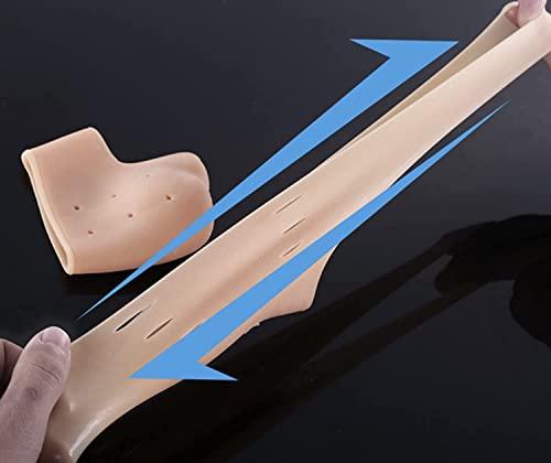 Shoppingekart Heel Pain Relief Products For Women Anti Crack Silicon Gel Heel And Foot Protector Moisturizing Socks for Foot Care,leg pain relief products And Heel Pad for Men & Women(Length Half|Free Size|10 Pair)