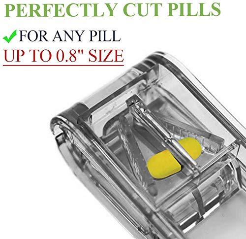 FANSTINOW Pill Splitter. The Best Pill Cutter Ever! Design in The USA. Doubles as a Pill Box. Excellent Pill Splitter with Keychain Pill Holder