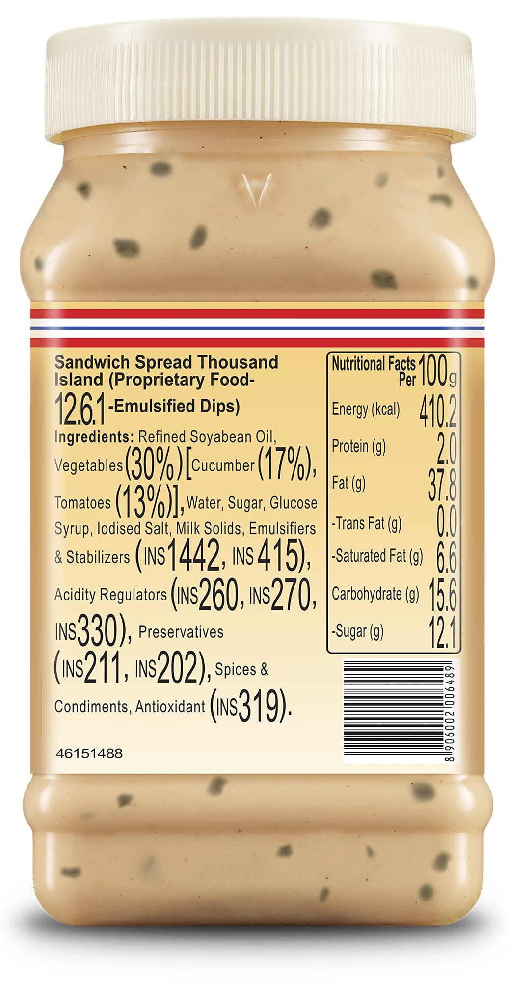 Dr. Oetker Dr. Oetker FunFoods Mayonnaise and Sandwich Spread Combo - Veg Mayo Original 250g, Cucumber & Carrot Sandwich Spread 250g and Thousand Island Sandwich Spread 250g