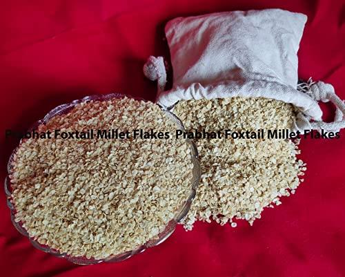 Prabhat Prabhat Millet Roasted Flakes Combo - Barnyard Millet Flakes, Browntop Millet Flakes, Foxtail Millet Flakes, Kodo Millet Flakes, Little Millet Flakes (200gm x 5 - 1Kg) | Breakfast Cereal