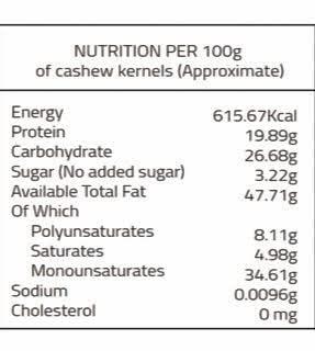 Achal Org Achal Org Organic Cashew Nuts M (320 Count), 250gms