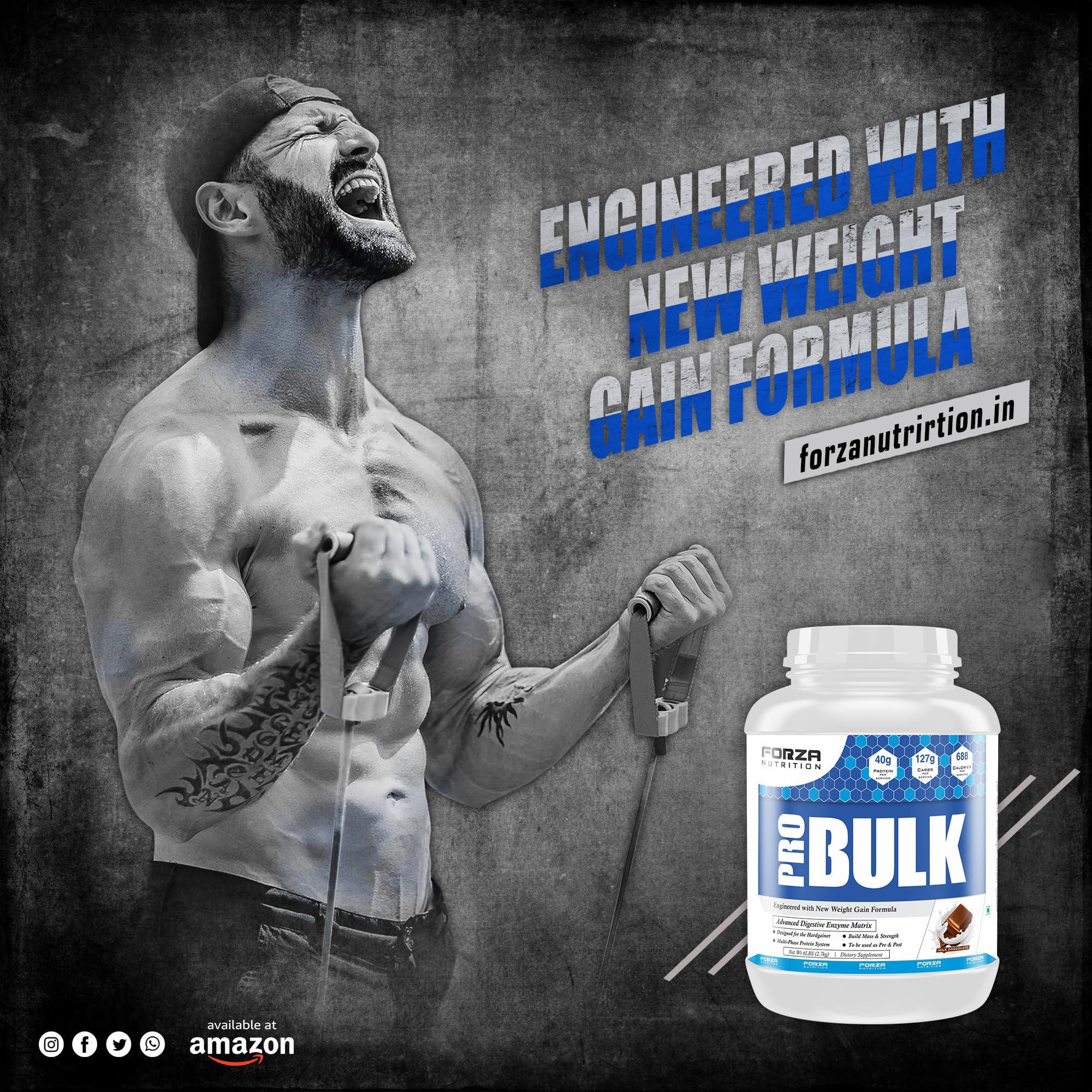 FORZA NUTRITION FORZA NUTRITION PRO BULK MASS GAINER FOR BULKING (CHOCOLATE BLISS) (0.99)