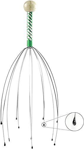 VAVSU VAVSU Scalp Massage Machine Head Massager Scalp Scratcher 12 Fingers Head Scratcher For Head Massage Body Relaxing Hair Massage | Pack of 2-Assorted Color