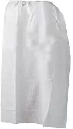 KUDIZE KUDIZE Disposable Facial Gown for Waxing, Salon, Spa, Massage, Parlor, Hospitals, Medical, Surgical (White) - Pack of 10