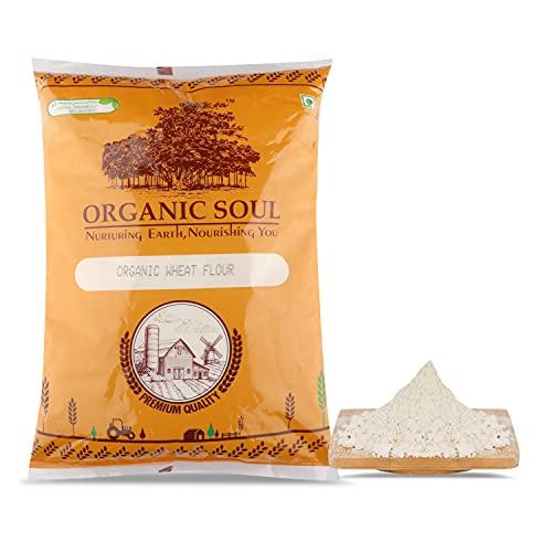 Organic Soul Organic Organic Soul, Organic Whole Grain Wheat Chakki Atta/Flour, 1Kg