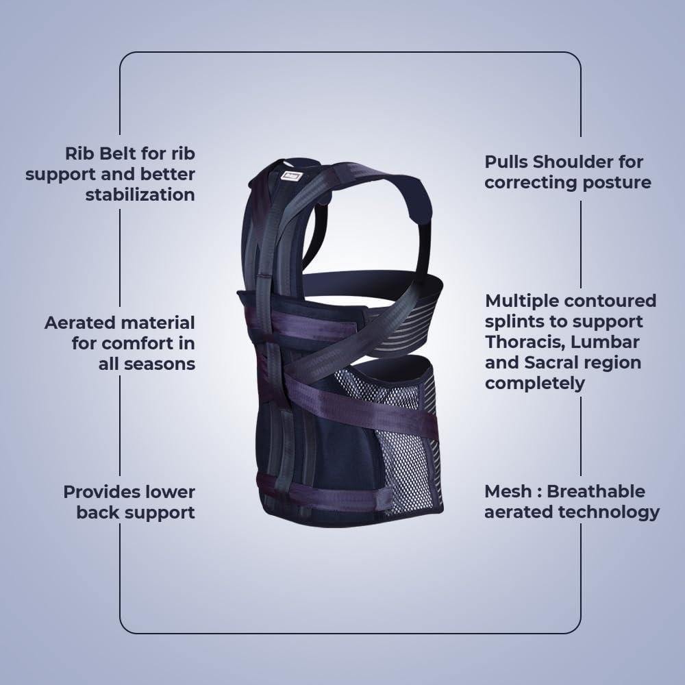 Prime Prime Taylor Brace - Pain relief in the Thoracic, Lumbar, and Sacral regions, including intervertebral disc problems