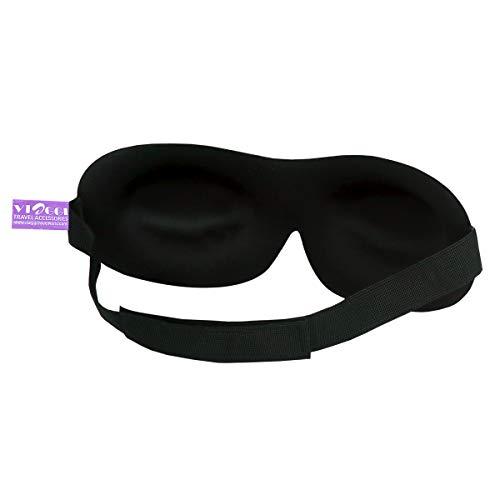 Viaggi VIAGGI Red 3D Printed Eye Mask, Blindfold Sleep Eye Mask for Travel, Sleeping Eye Mask for Women and Men, Eye Cover