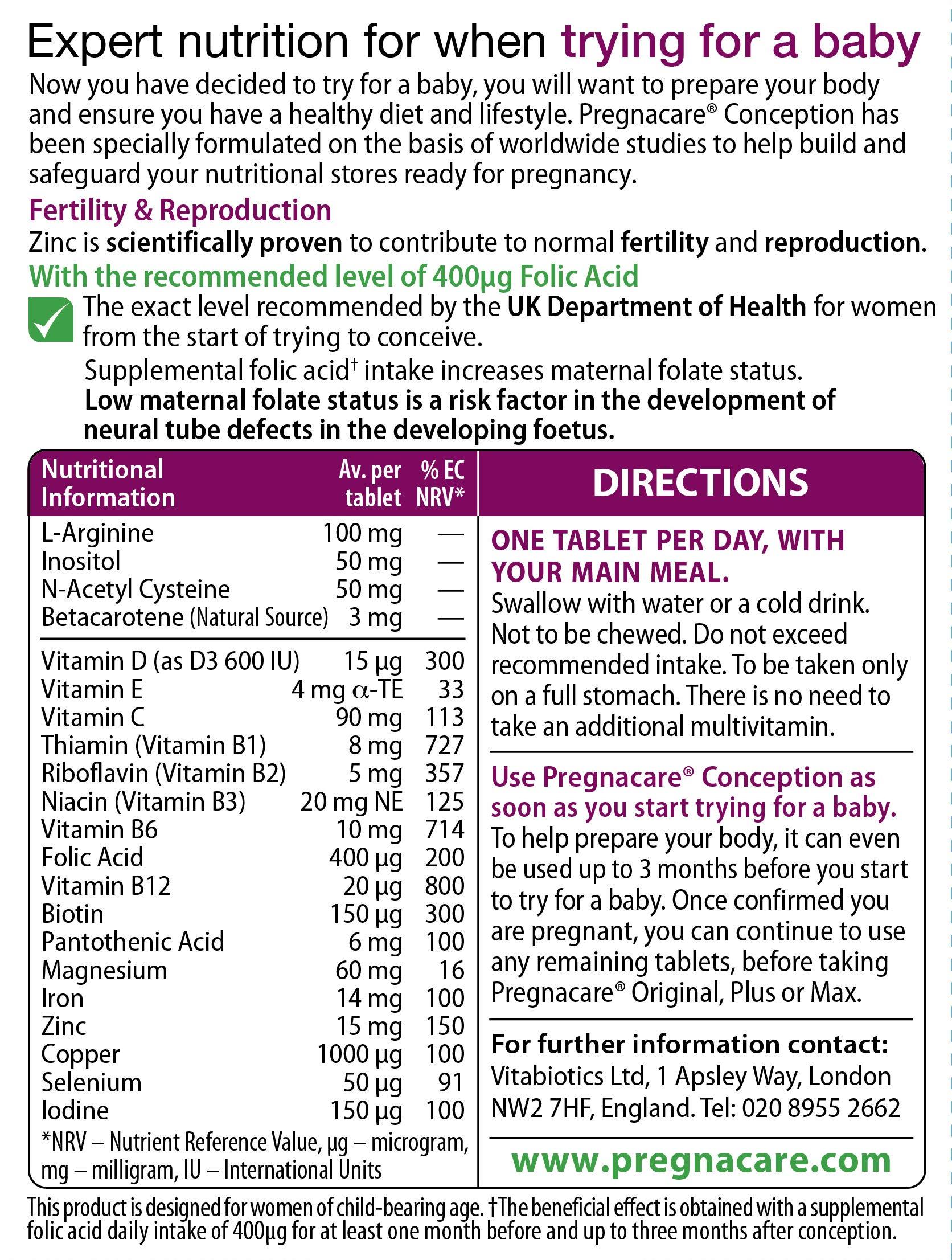 Pregnacare Pregnacare Before Conception Nutritional Tablets, 30 Count