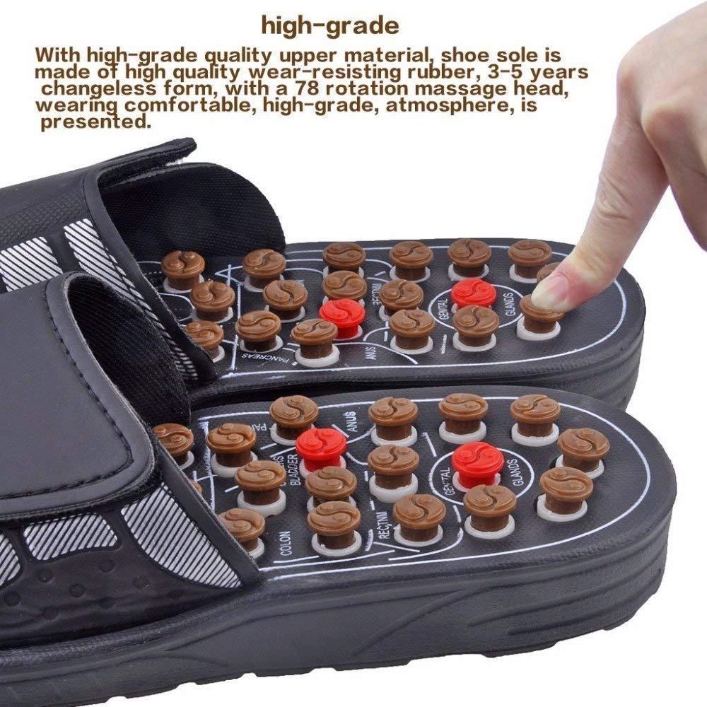 DOLIVA Doliva Acupressure Slippers and Magnetic Therapy Acupressure Sandals Full Body Blood Circulation Natural Leg Foot Massager Slippers for Men and Women