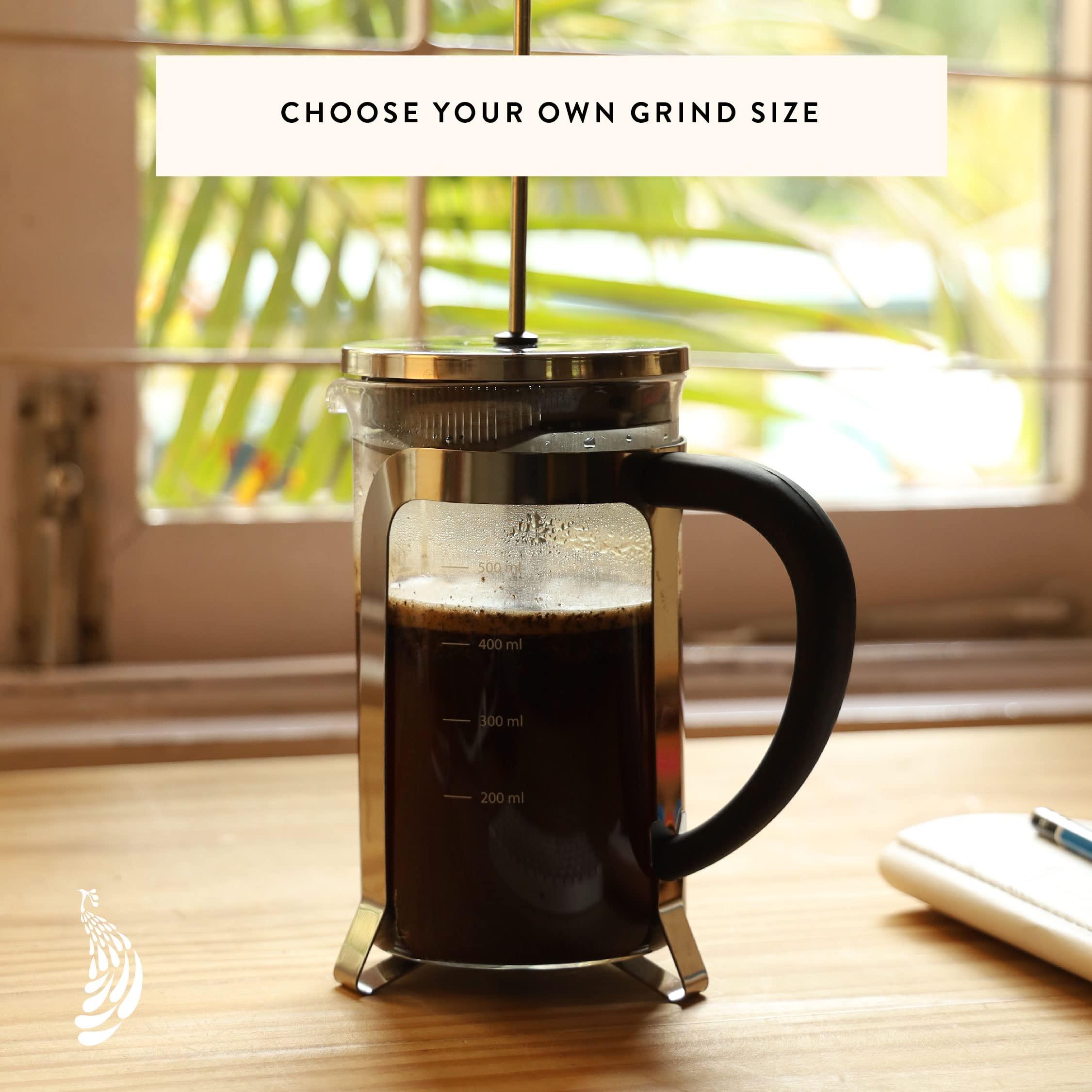 Blue Tokai Coffee Roasters Blue Tokai Coffee Roasters French Roast - Dark Roast (Channi Grind) 500g | Made With 100% Specialty Grade Arabica Freshly Roasted Ground Coffee, Bag